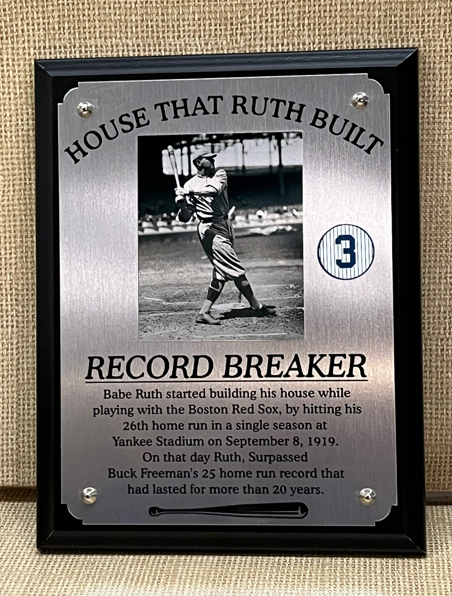 Babe Ruth Plaque