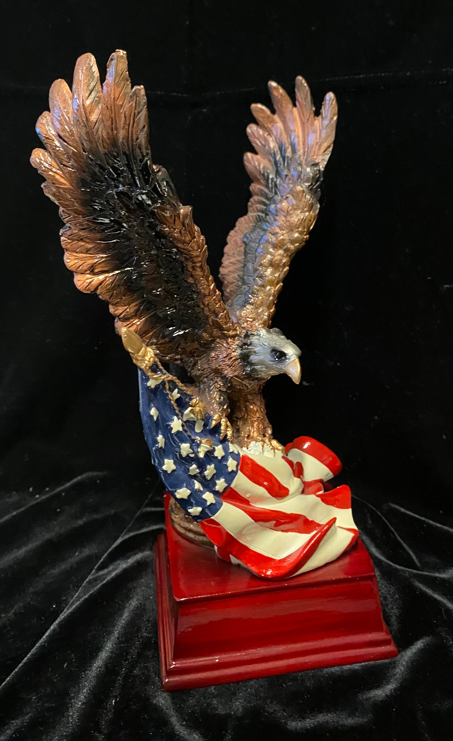 Eagle with American Flag on base