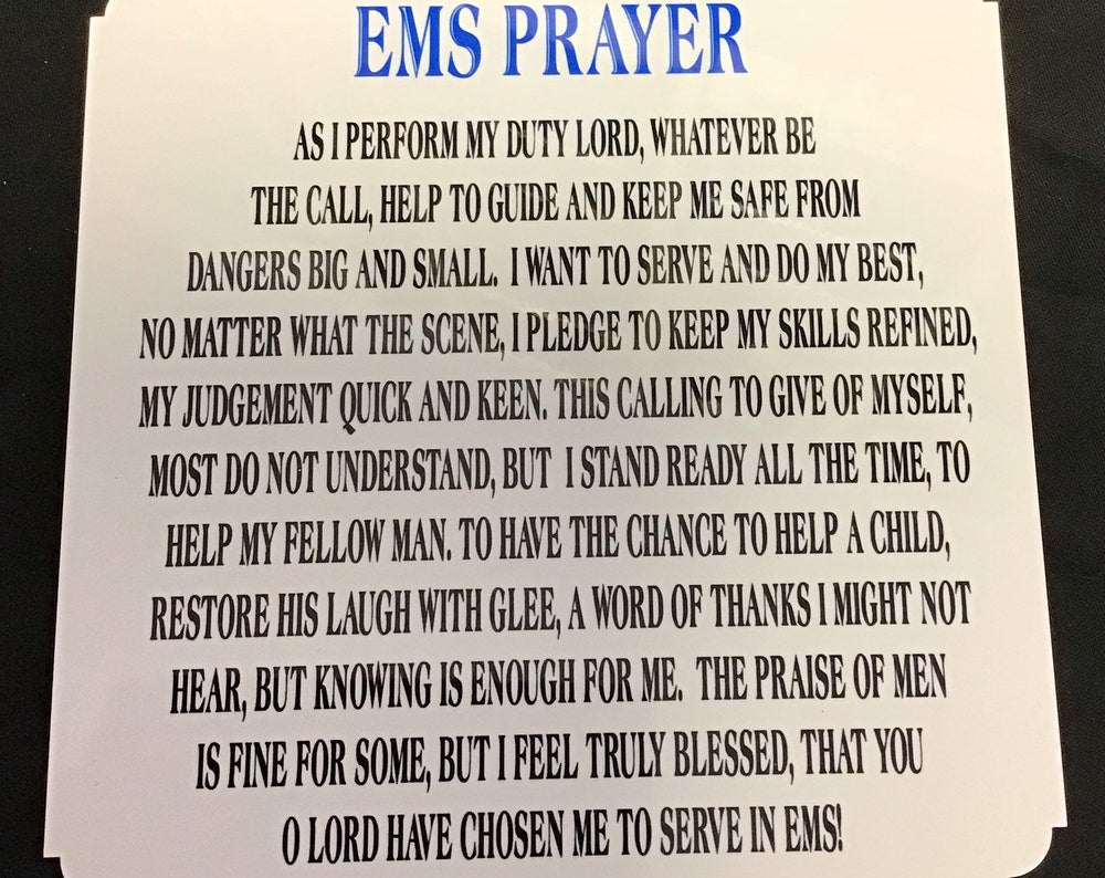 EMS Prayer Locker Plate