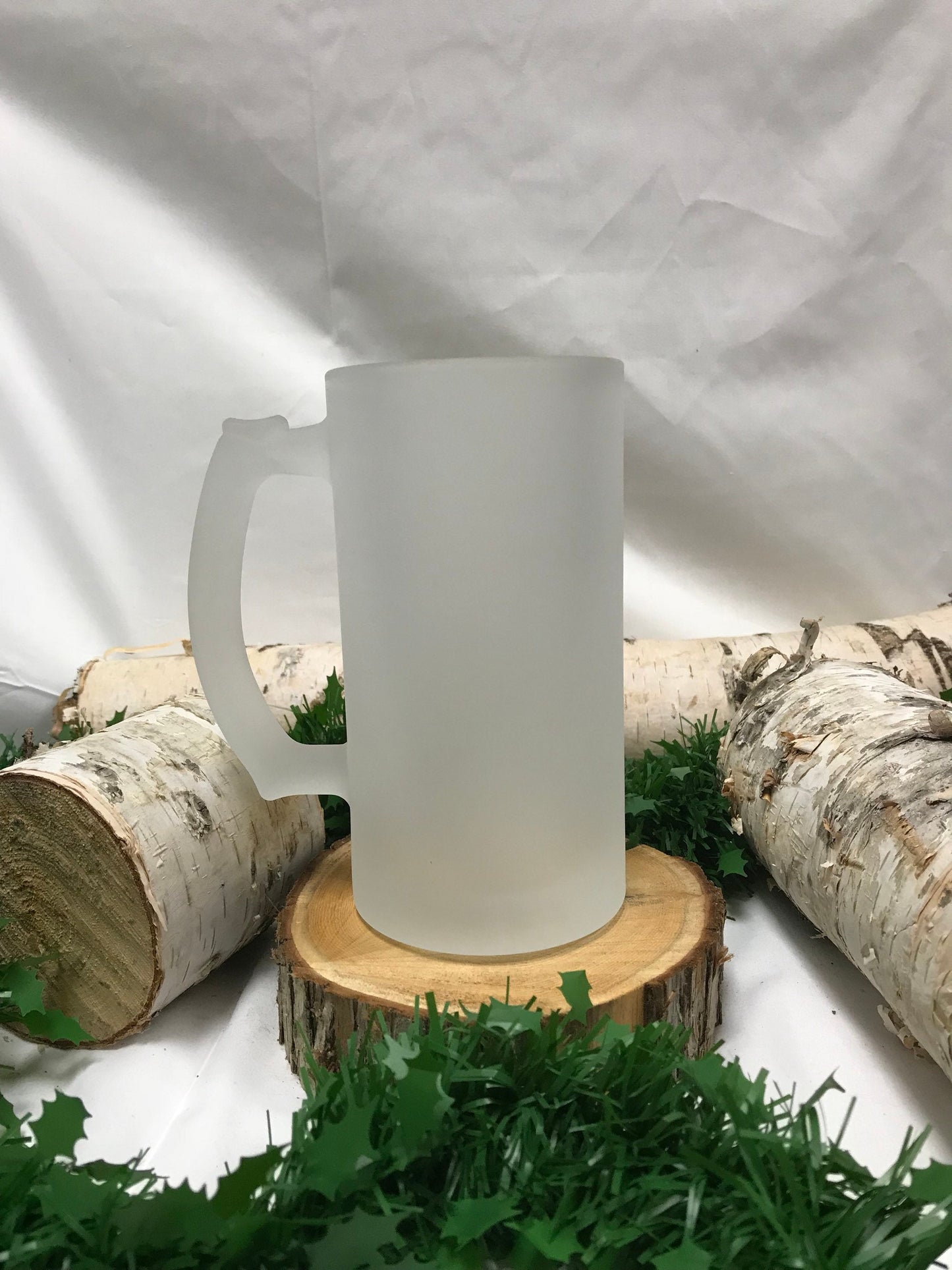 Frosted Glass Stein