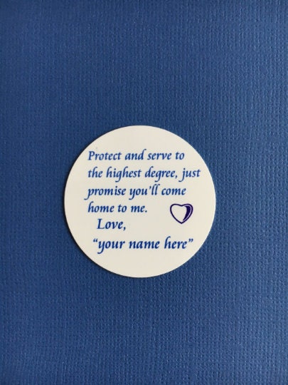 Customized Protect and Serve Shield Backer