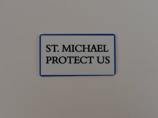 Saint Michael Protect US Shield Backer