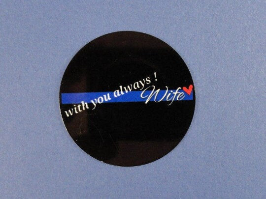 With you Always! Wife with Heart Shield Backer