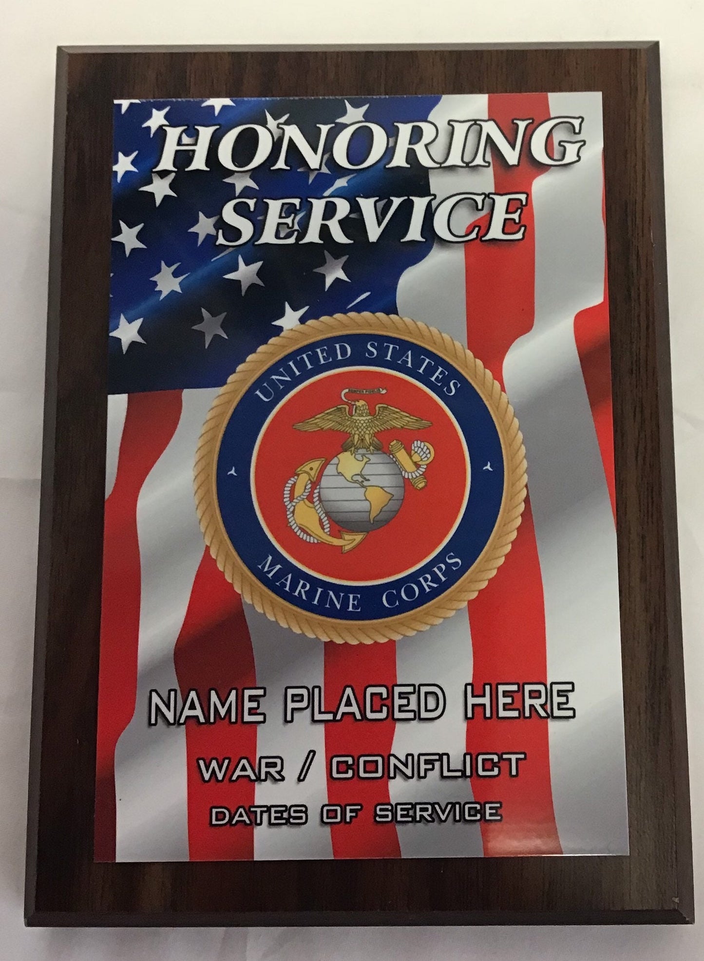 Honoring Service plaque