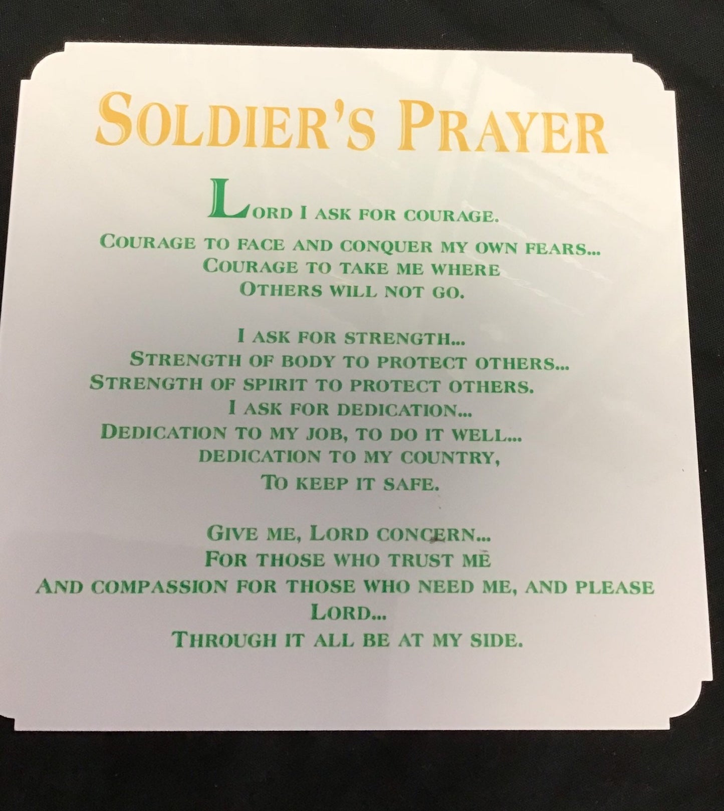 Prayer Locker plates