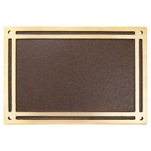 Cast Aluminum Sign  4 x 6 Bronze/Brown