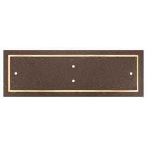 Cast Aluminum Sign Bronze/Brown Rectangle