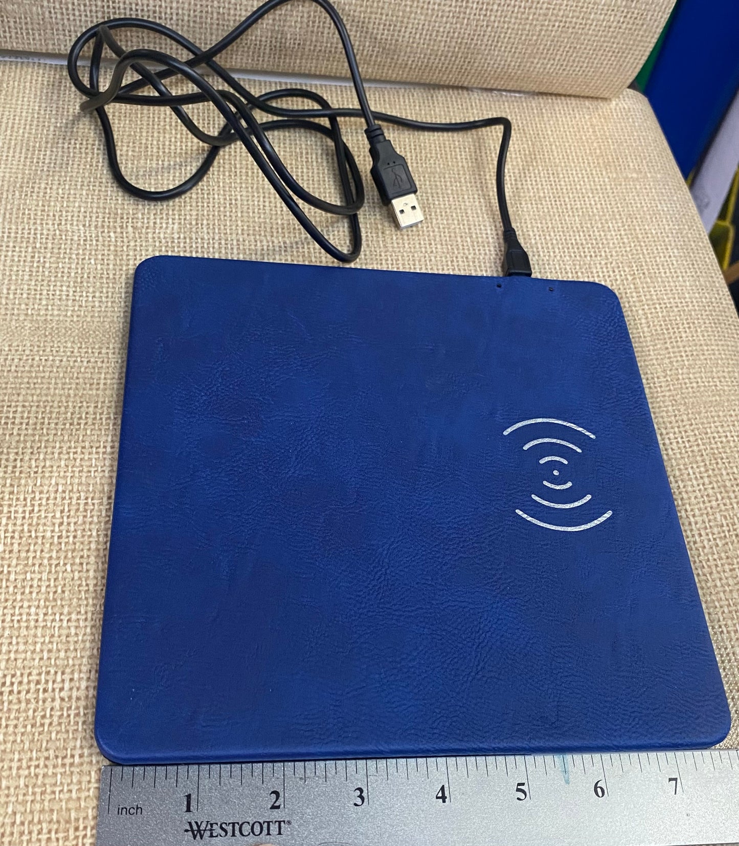 Laserable Leatherette Phone Charging  mat