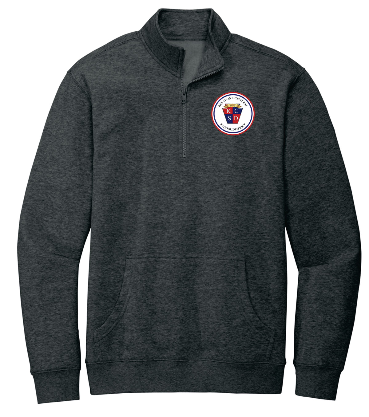 KCSD quarter-zip sweatshirt with pocket