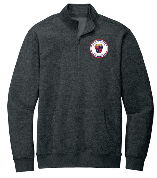 KCSD quarter-zip sweatshirt with pocket