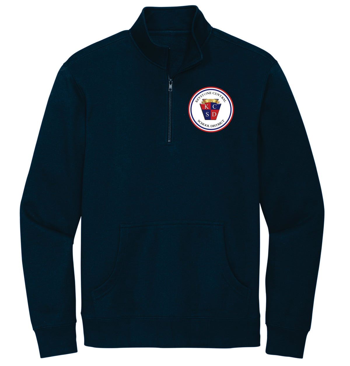 KCSD quarter-zip sweatshirt with pocket