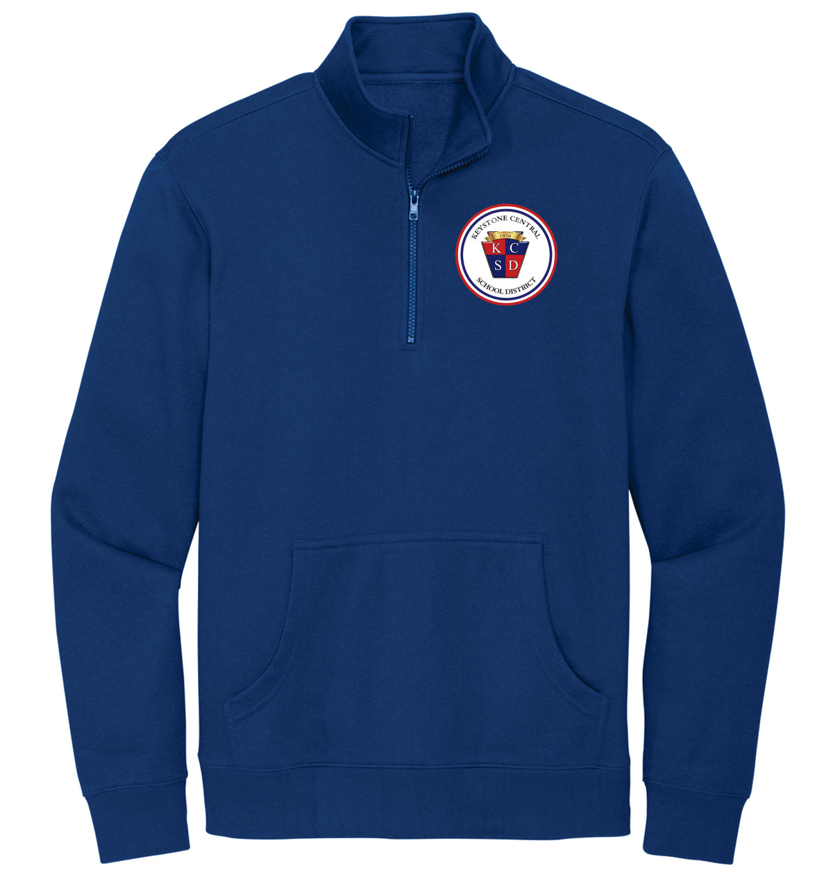 KCSD quarter-zip sweatshirt with pocket