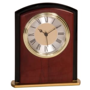 Mahogony Finish Square Arch Clock