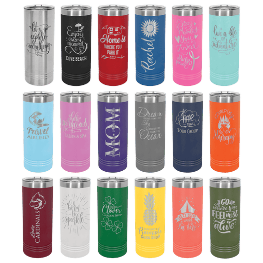Skinny Tumbler with Slider Lid