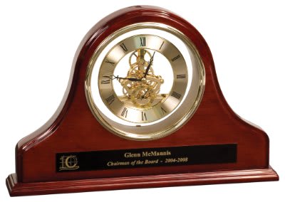 Grand Piano Mantle Clock with plate