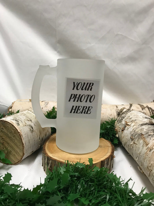 Frosted Glass Stein