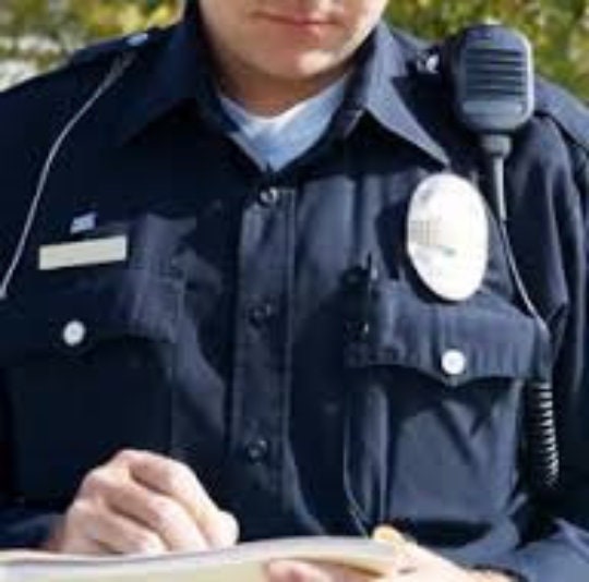 A Police Officer's Prayer Badge Backer