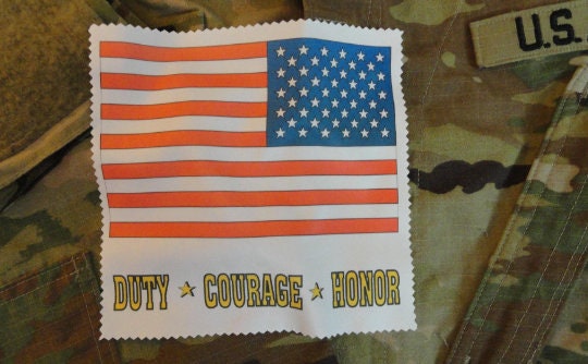 Military Red,White & Blue American Flag Field Prayer Tuck