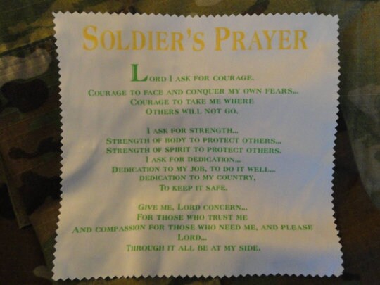Military Red,White & Blue American Flag Field Prayer Tuck