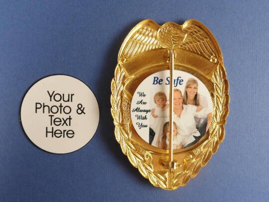 Customized Family Photo Badge Backer