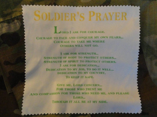 Military Red, White & Blue Eagle American Flag Field Prayer Tuck