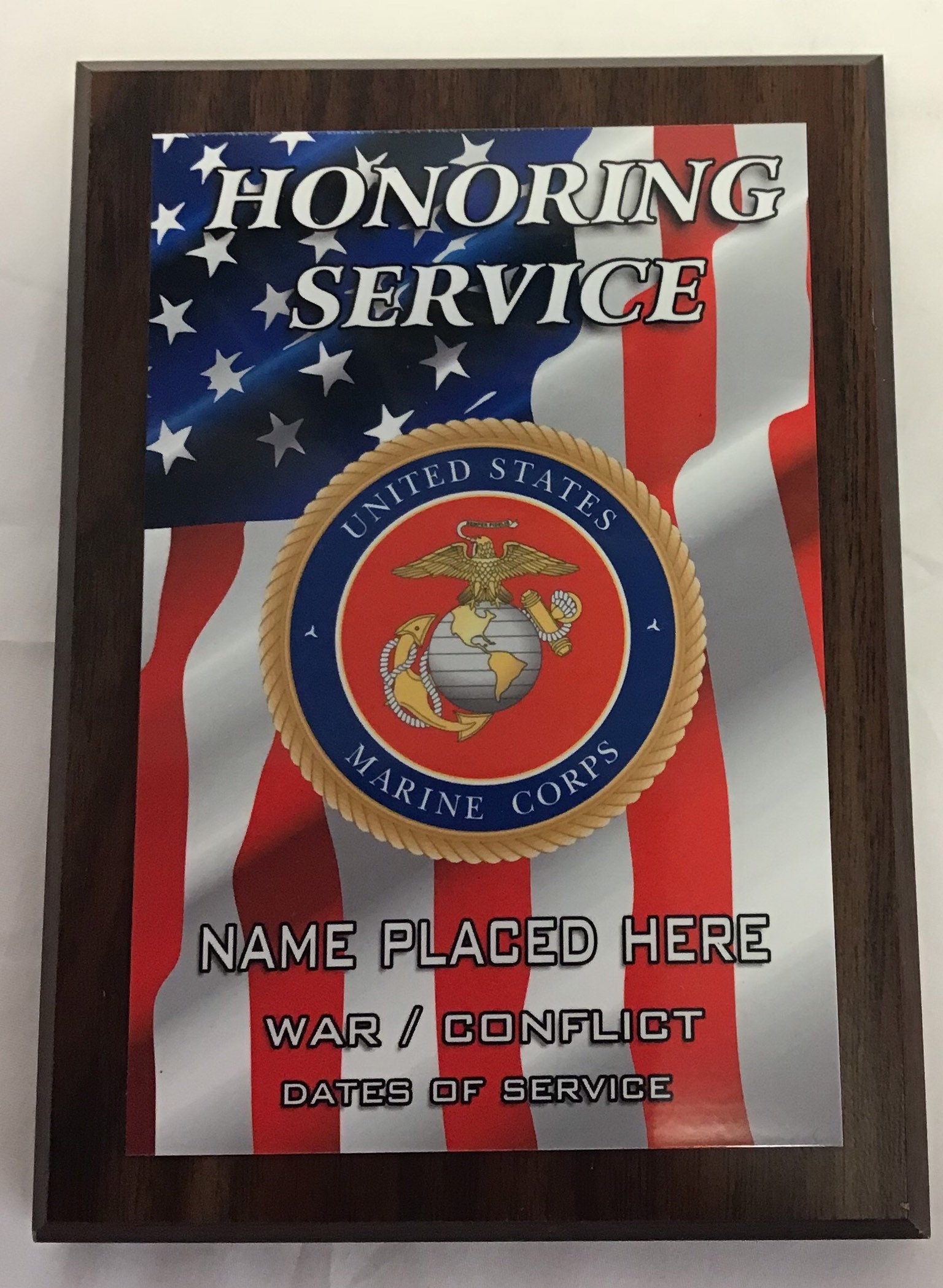 Honoring Service plaque
