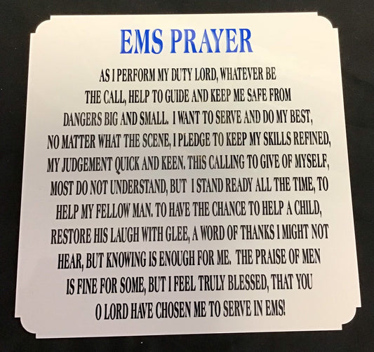 EMS Prayer Locker Plate