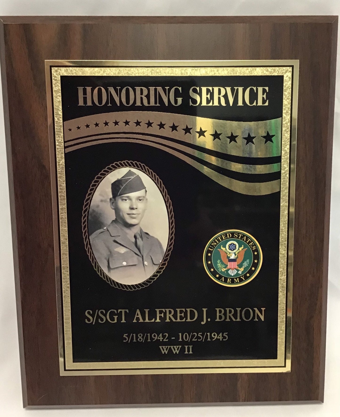 Veteran Memorial Plaque