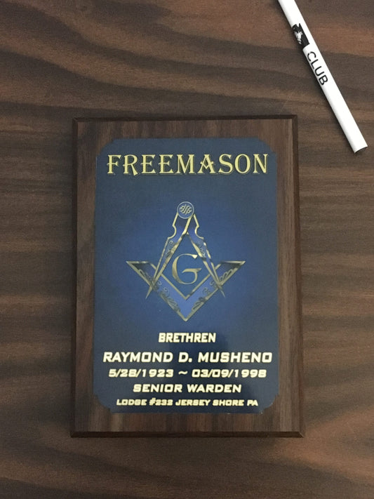 Masonic Plaque