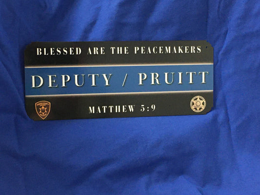 Custom Handmade Thin Line Aluminum Signs