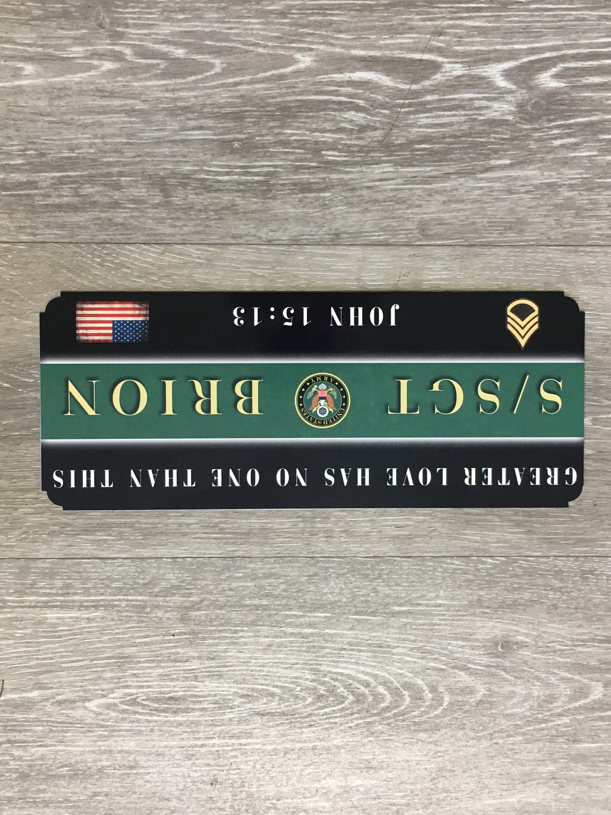 Custom Handmade Thin Line Aluminum Signs
