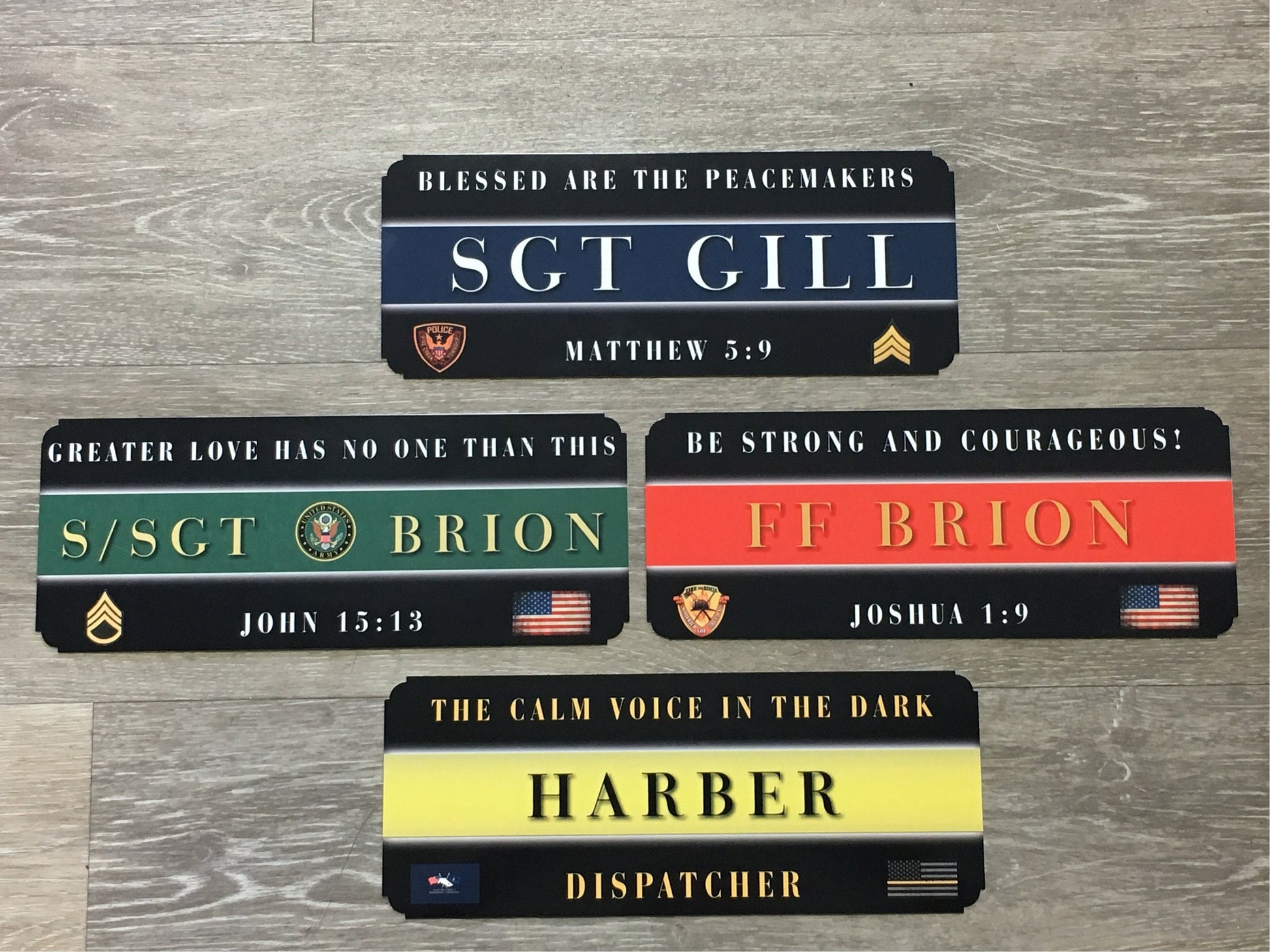 Custom Handmade Thin Line Aluminum Signs