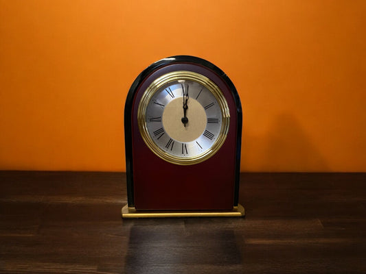 Mahogony Finish Arch Clock